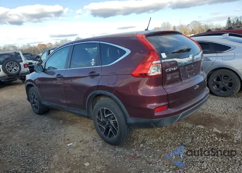 2016 Honda Cr-V Se из США, поврежденный, VIN 5J6RM4H41GL072998